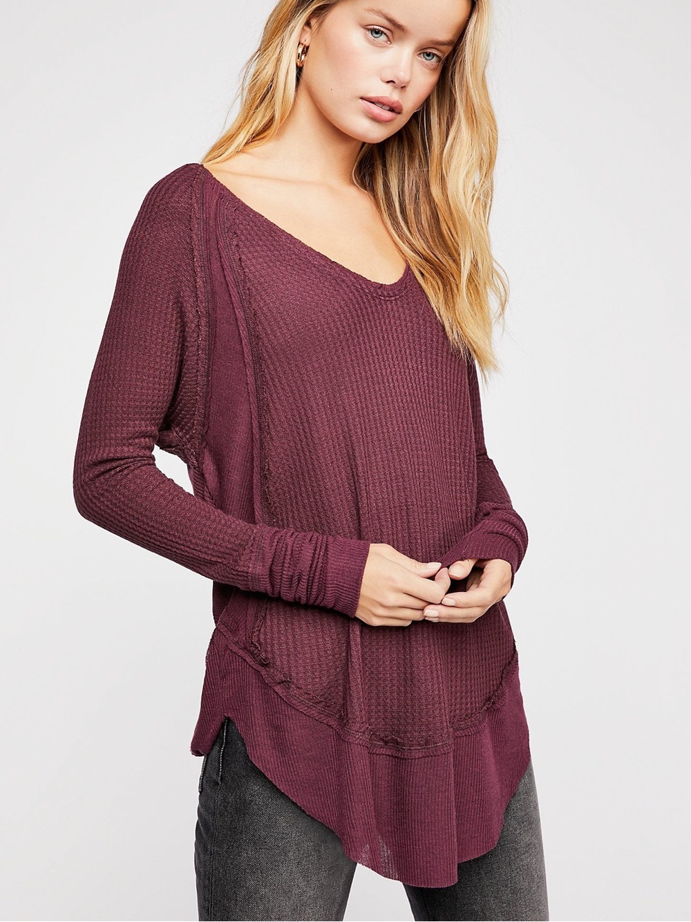 Free People Laguna Thermal Long Sleeve Top